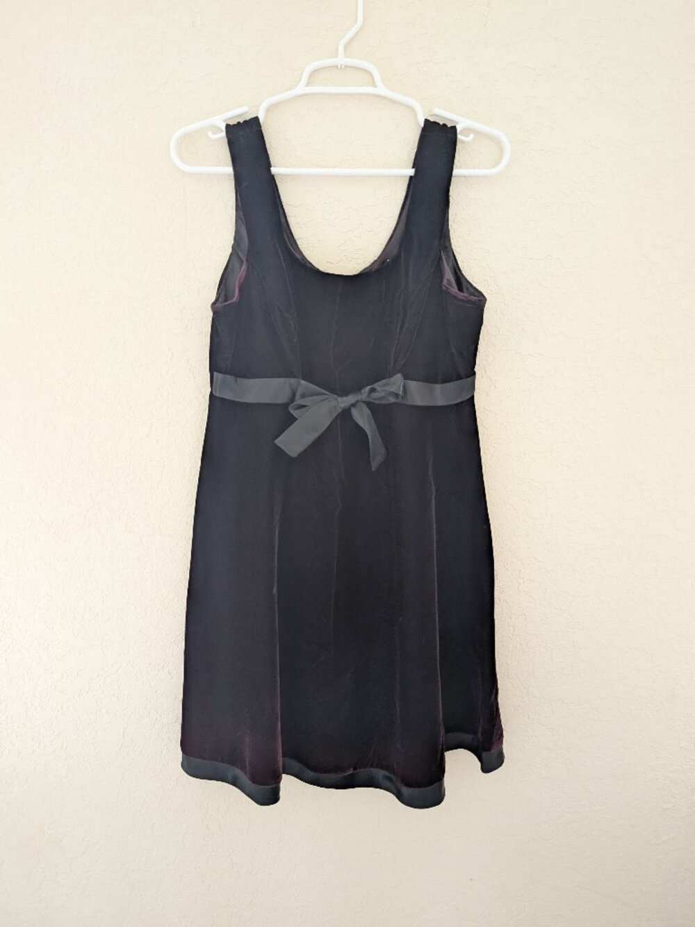 Vintage Rampage Velvet Dress Bow 90s Size 9